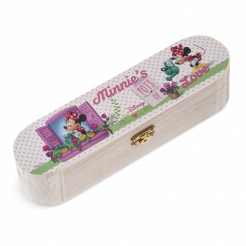Mπομπονιέρα Βάπτισης Minnie Λουλούδια Κασετίνα